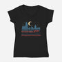 Welcome You Home-Womens-V-Neck-Tee-glitchygorilla