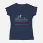 Welcome You Home-Womens-V-Neck-Tee-glitchygorilla