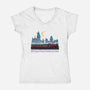 Welcome You Home-Womens-V-Neck-Tee-glitchygorilla