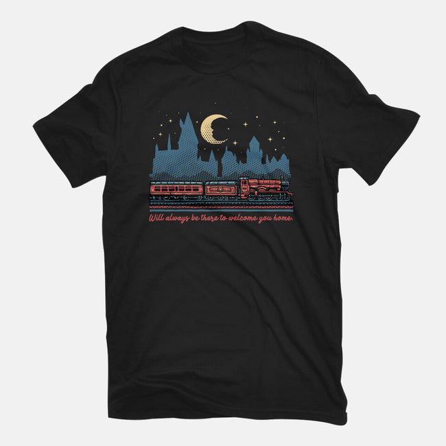 Welcome You Home-Womens-Fitted-Tee-glitchygorilla