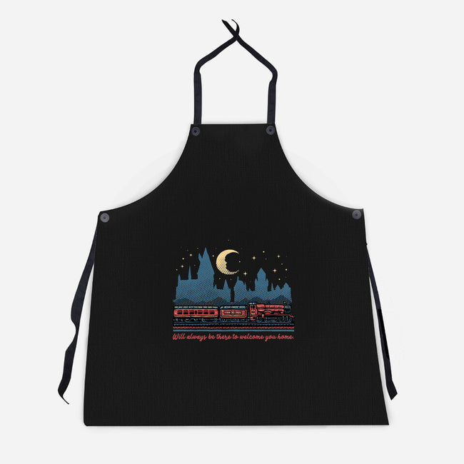 Welcome You Home-Unisex-Kitchen-Apron-glitchygorilla