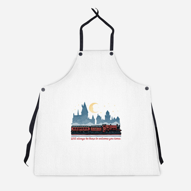 Welcome You Home-Unisex-Kitchen-Apron-glitchygorilla