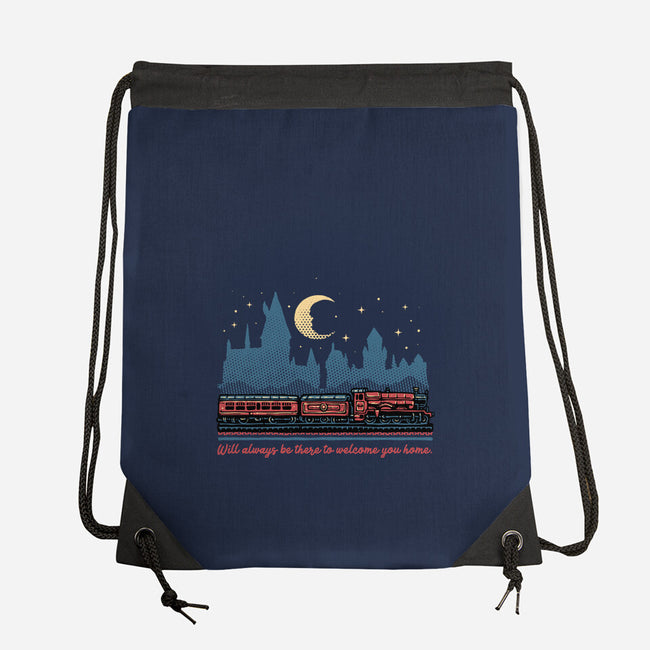 Welcome You Home-None-Drawstring-Bag-glitchygorilla