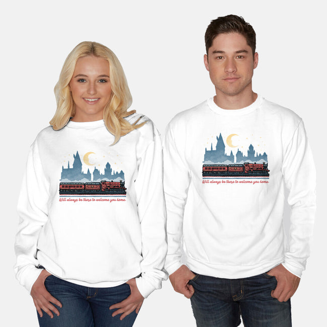 Welcome You Home-Unisex-Crew Neck-Sweatshirt-glitchygorilla