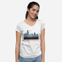 Welcome You Home-Womens-V-Neck-Tee-glitchygorilla