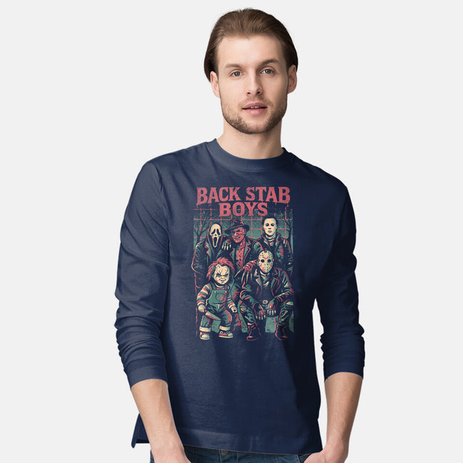 Back Stab Boys-Mens-Long Sleeved-Tee-eduely