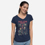Back Stab Boys-Womens-V-Neck-Tee-eduely