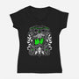 Living People Are Overrated-Womens-V-Neck-Tee-eduely
