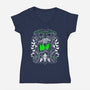 Living People Are Overrated-Womens-V-Neck-Tee-eduely