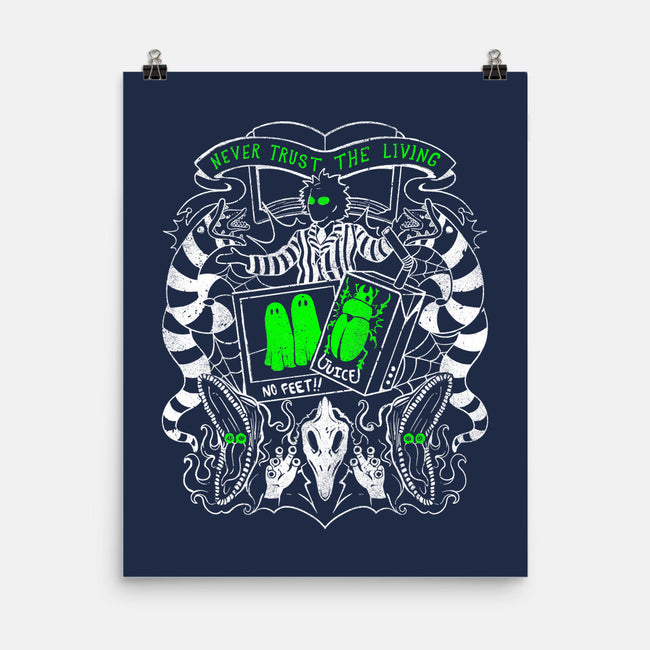 Living People Are Overrated-None-Matte-Poster-eduely