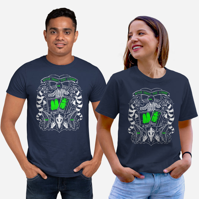 Living People Are Overrated-Unisex-Basic-Tee-eduely