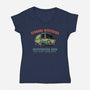 Strange Mysteries-Womens-V-Neck-Tee-glitchygorilla