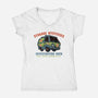 Strange Mysteries-Womens-V-Neck-Tee-glitchygorilla