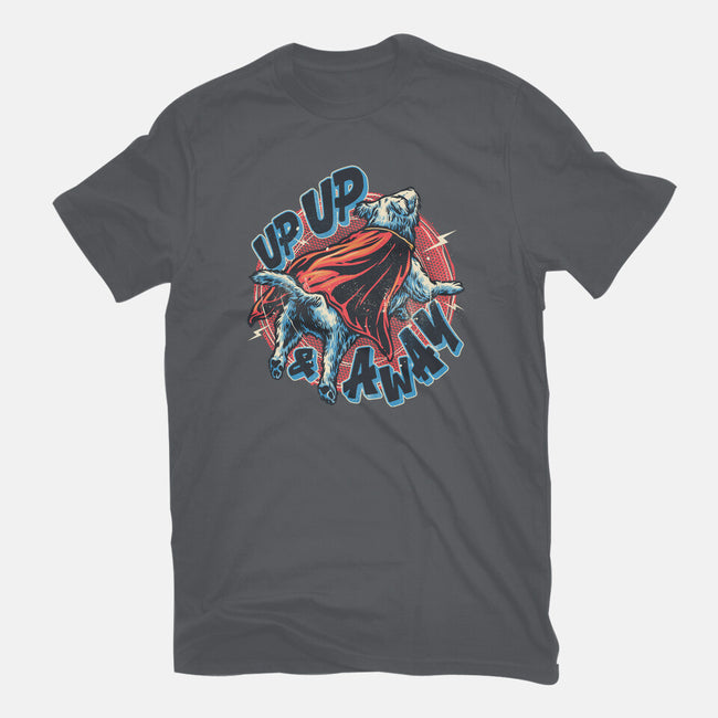 Krypto Up Up And Away-Womens-Basic-Tee-glitchygorilla
