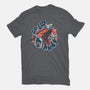 Krypto Up Up And Away-Womens-Basic-Tee-glitchygorilla