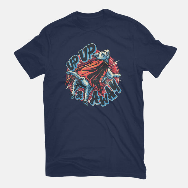 Krypto Up Up And Away-Mens-Heavyweight-Tee-glitchygorilla