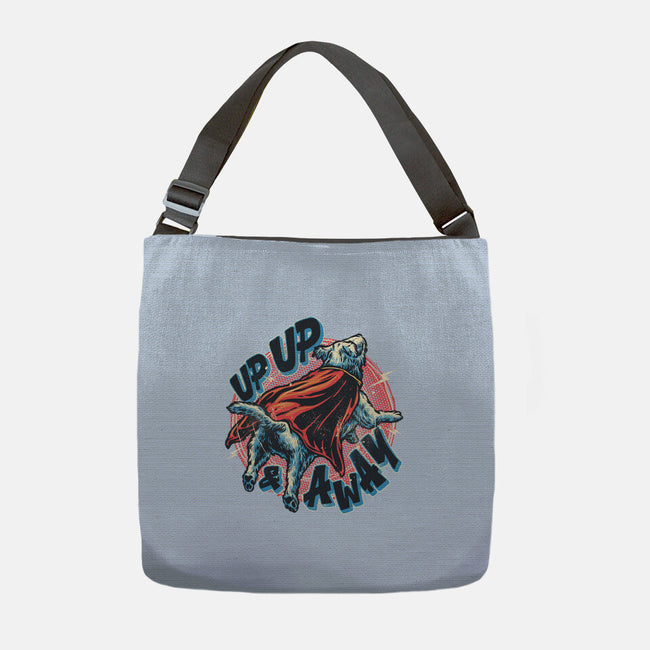 Krypto Up Up And Away-None-Adjustable Tote-Bag-glitchygorilla