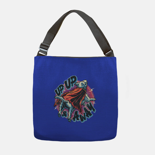 Krypto Up Up And Away-None-Adjustable Tote-Bag-glitchygorilla