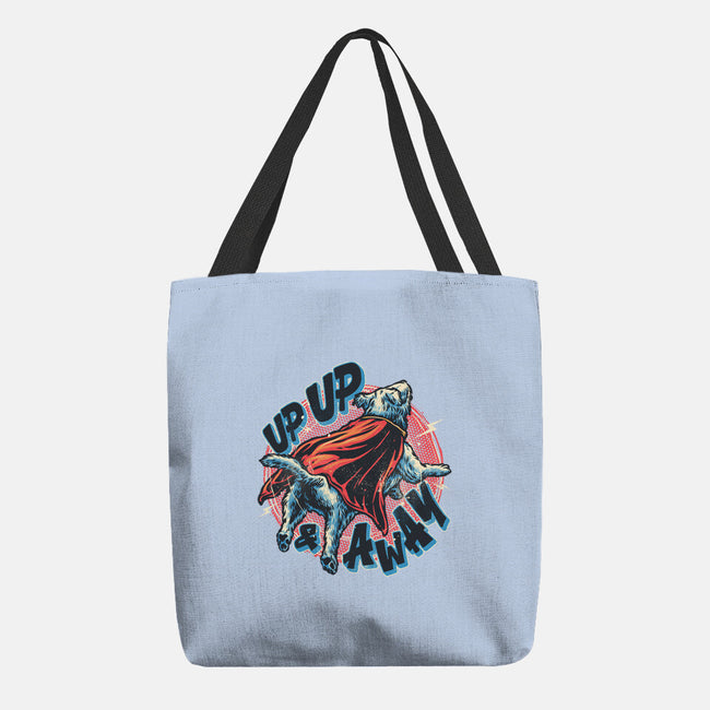 Krypto Up Up And Away-None-Basic Tote-Bag-glitchygorilla
