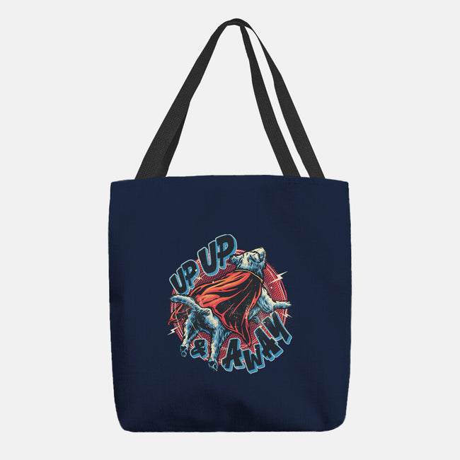 Krypto Up Up And Away-None-Basic Tote-Bag-glitchygorilla