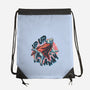 Krypto Up Up And Away-None-Drawstring-Bag-glitchygorilla