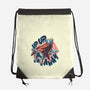 Krypto Up Up And Away-None-Drawstring-Bag-glitchygorilla