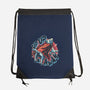 Krypto Up Up And Away-None-Drawstring-Bag-glitchygorilla