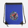 Krypto Up Up And Away-None-Drawstring-Bag-glitchygorilla