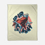 Krypto Up Up And Away-None-Fleece-Blanket-glitchygorilla