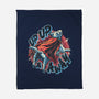 Krypto Up Up And Away-None-Fleece-Blanket-glitchygorilla