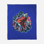 Krypto Up Up And Away-None-Fleece-Blanket-glitchygorilla