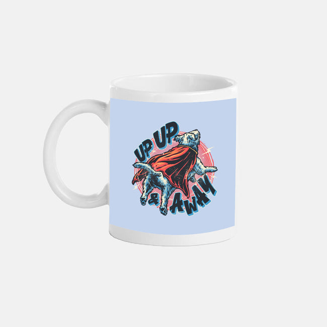 Krypto Up Up And Away-None-Mug-Drinkware-glitchygorilla