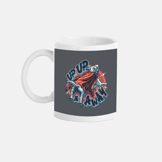 Krypto Up Up And Away-None-Mug-Drinkware-glitchygorilla