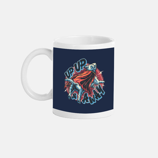 Krypto Up Up And Away-None-Mug-Drinkware-glitchygorilla
