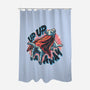 Krypto Up Up And Away-None-Polyester-Shower Curtain-glitchygorilla