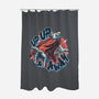 Krypto Up Up And Away-None-Polyester-Shower Curtain-glitchygorilla