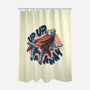 Krypto Up Up And Away-None-Polyester-Shower Curtain-glitchygorilla