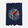 Krypto Up Up And Away-None-Polyester-Shower Curtain-glitchygorilla