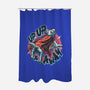 Krypto Up Up And Away-None-Polyester-Shower Curtain-glitchygorilla