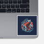 Krypto Up Up And Away-None-Glossy-Sticker-glitchygorilla