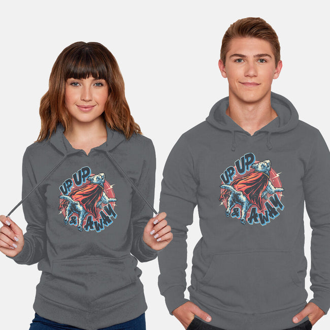 Krypto Up Up And Away-Unisex-Pullover-Sweatshirt-glitchygorilla
