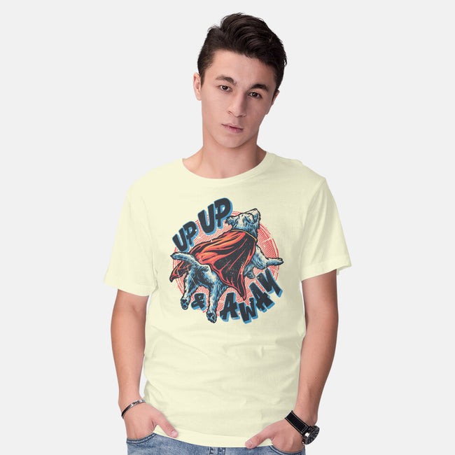 Krypto Up Up And Away-Mens-Basic-Tee-glitchygorilla