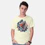 Krypto Up Up And Away-Mens-Basic-Tee-glitchygorilla