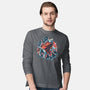Krypto Up Up And Away-Mens-Long Sleeved-Tee-glitchygorilla