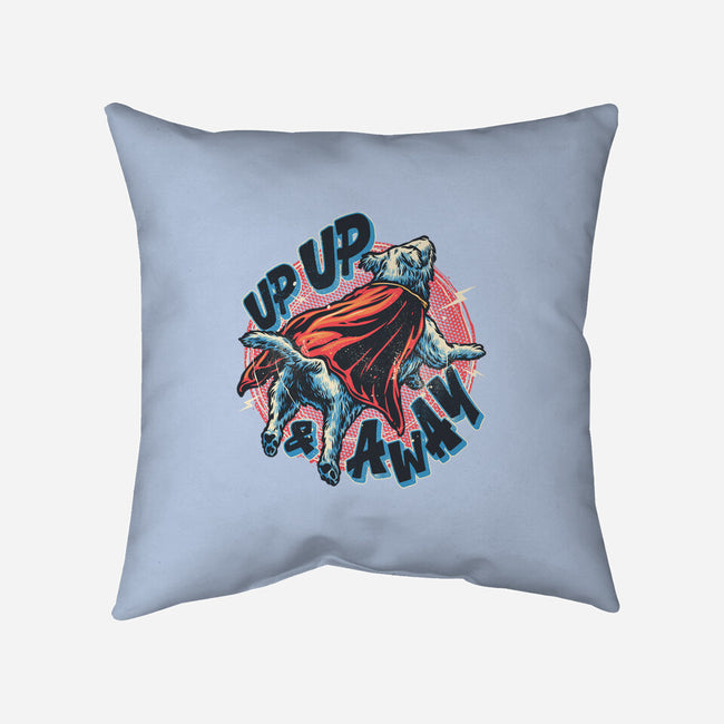 Krypto Up Up And Away-None-Removable Cover w Insert-Throw Pillow-glitchygorilla