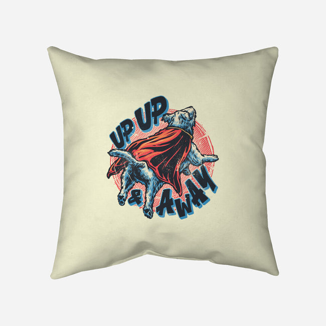 Krypto Up Up And Away-None-Removable Cover w Insert-Throw Pillow-glitchygorilla