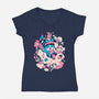 Sweet Medicine-Womens-V-Neck-Tee-Estudio Horta