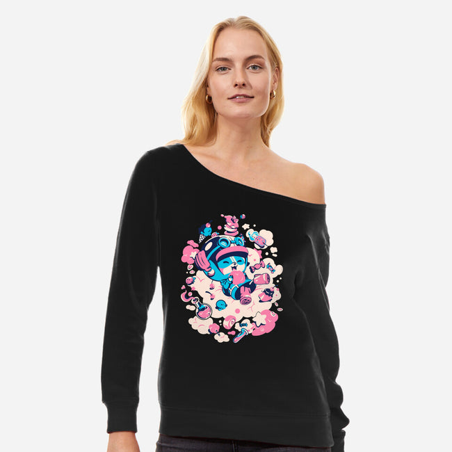 Sweet Medicine-Womens-Off Shoulder-Sweatshirt-Estudio Horta