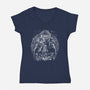 Goblin King Under The Snow-Womens-V-Neck-Tee-zascanauta