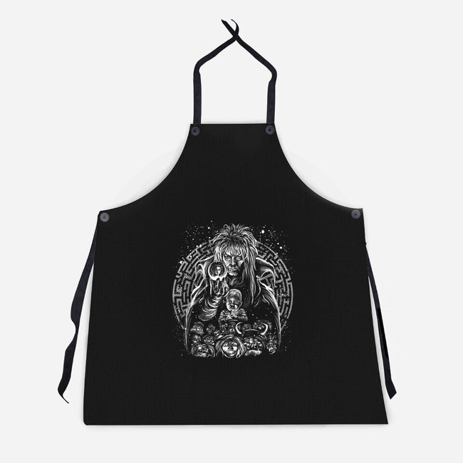 Goblin King Under The Snow-Unisex-Kitchen-Apron-zascanauta